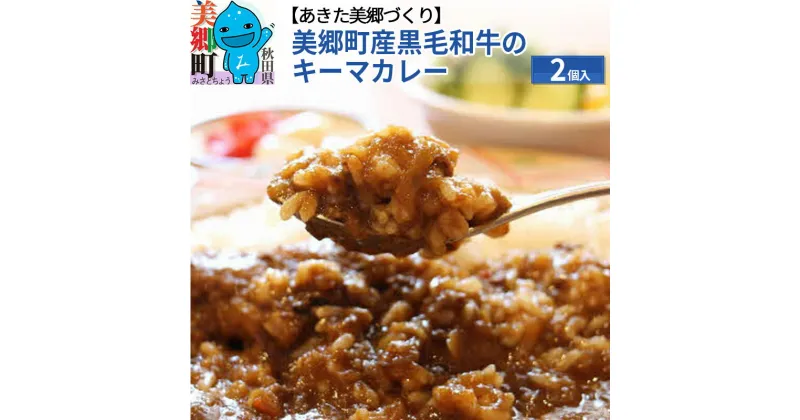 【ふるさと納税】美郷町産黒毛和牛のキーマカレー2個入 あきた美郷づくり