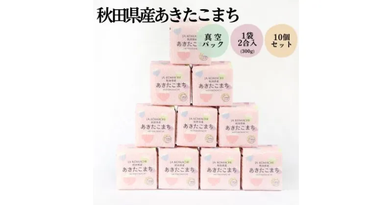 【ふるさと納税】秋田県産 あきたこまち 真空キューブ米セット 300g×10個 合計3kg 令和5年産　　 お米 使いやすい 保存 お裾分け 便利 真空袋 お弁当 あま味 モチモチ 白米 美味しい 　お届け：2023年11月下旬頃～順次発送