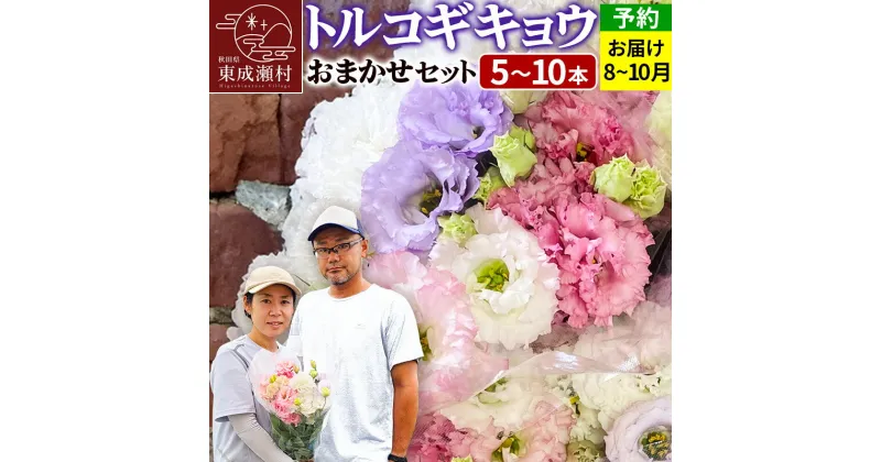 【ふるさと納税】令和7年収穫分 花 生花 トルコギキョウおまかせセット (5〜10本)【先行予約】 かねはちファーム【2025年8月上旬から順次発送予定】