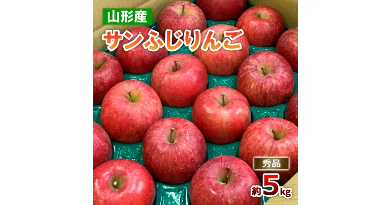 【ふるさと納税】山形のサンふじりんご 秀品 約5kg(12～20玉) リンゴ 林檎 フルーツ 果物 お取り寄せ FZ18-211