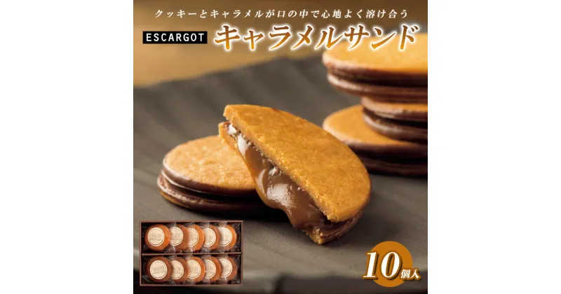 【ふるさと納税】ESCARGOT キャラメルサンド 10個入 FZ20-318