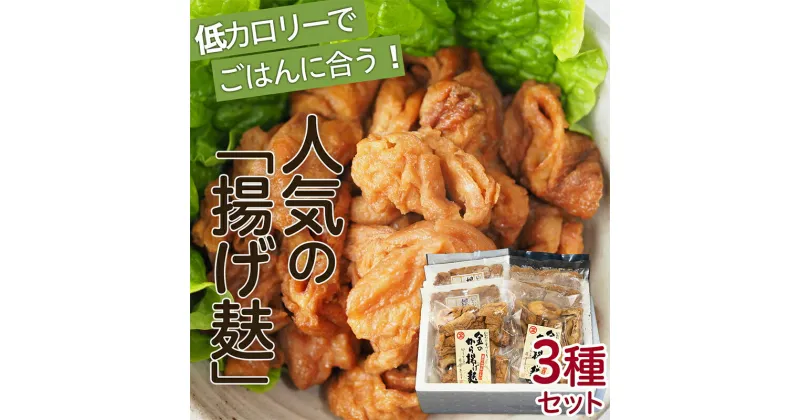 【ふるさと納税】人気の「揚げ麸」3種詰合せセット fz22-560