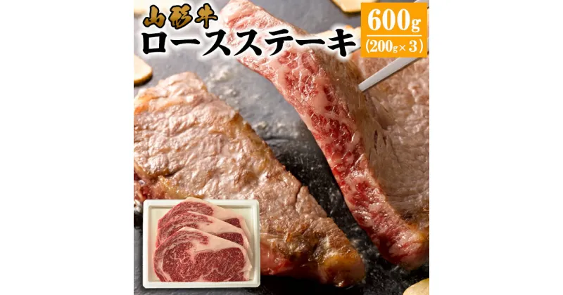 【ふるさと納税】山形牛 ロースステーキ 600g(200g×3枚） FY22-320 山形 お取り寄せ 送料無料 ブランド牛