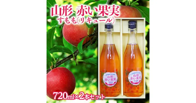 【ふるさと納税】山形 赤い果実 すもも(リキュール) 720ml×2本セット【秀鳳酒造場】 fz22-504 酒 お酒 お取り寄せ 送料無料