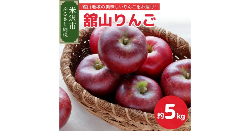 【ふるさと納税】《先行予約》令和6年産 舘山 りんご 5kg 品種おまかせ 秋映または秋陽 約 16～20玉 10月上中旬～お届け 林檎 リンゴ 2024年産 フルーツ 果物 くだもの 山形産 山形県産 米沢市