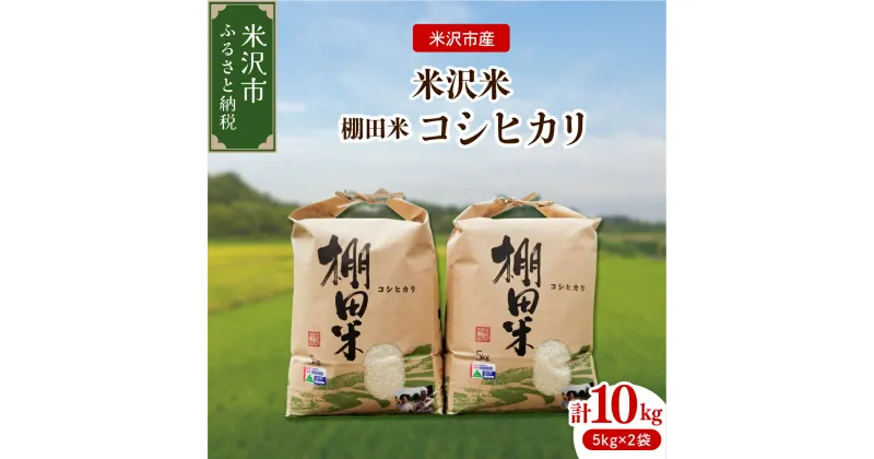 【ふるさと納税】【令和6年産 新米】米沢米 棚田米 コシヒカリ 10kg ( 5kg × 2袋 ) 特別栽培米 2024年産 産地直送 農家直送 米沢産 精米 米 お米 白米 ブランド米 山形県 贈答 ギフト