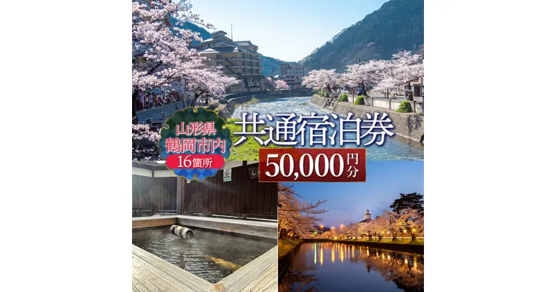 【ふるさと納税】山形県鶴岡市内共通宿泊券 【50,000円×1枚】　DEGAM鶴岡ツーリズムビューロー トラベル クーポン