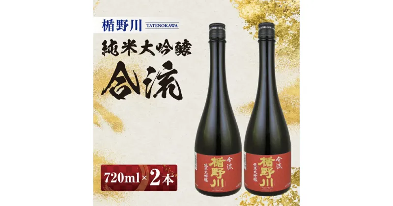 【ふるさと納税】≪山形県内限定流通品≫ 楯野川 純米大吟醸 合流 720ml 2本セット ※着日指定不可 日本酒 庄内地方 酒田市 楯の川酒造