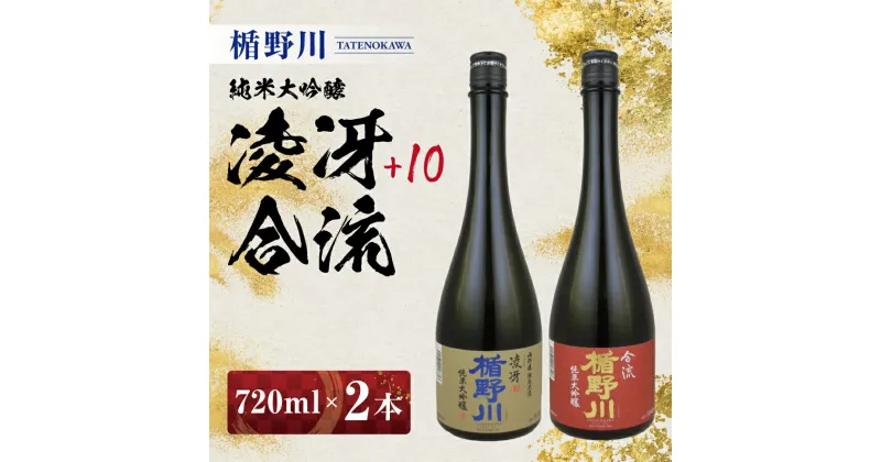 【ふるさと納税】≪山形県内限定流通品≫ 楯野川 純米大吟醸 720ml 2種セット 凌冴+10 合流 ※着日指定不可 日本酒 庄内地方 酒田市 楯の川酒造 飲み比べ