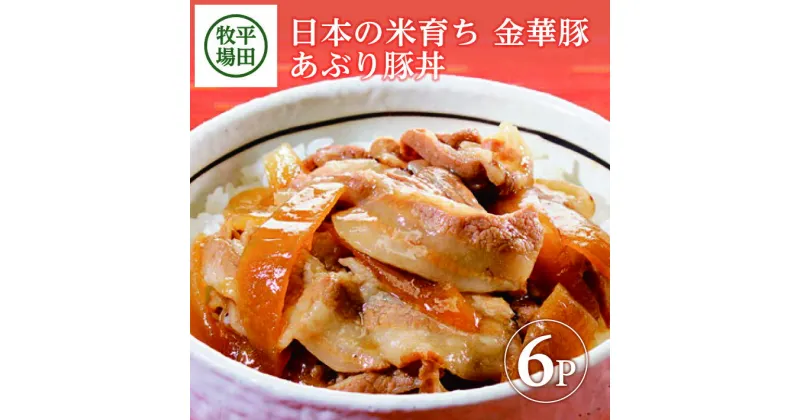 【ふるさと納税】平田牧場 日本の米育ち金華豚 あぶり豚丼 130g × 6パック 冷蔵便 ※離島発送不可 平田牧場 ひらぼく 金華豚 豚丼 個包装 食べきりパック