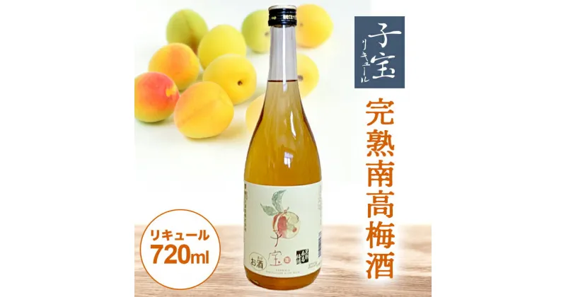 【ふるさと納税】 子宝リキュール 完熟南高梅酒 720ml×1本 東北 山形県 酒田市 庄内地方 子宝 フルーツ リキュール 梅 南高梅 完熟 お酒 楯の川酒造 楯野川