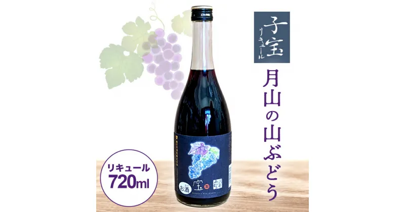 【ふるさと納税】子宝リキュール 月山の山ぶどう 720ml×1本 東北 山形県 酒田市 庄内地方 子宝リキュール 山葡萄 ブドウ 葡萄 お酒 おうち時間 宅飲み 家飲み 楯の川酒造 楯野川