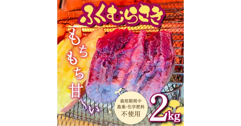 【ふるさと納税】 令和6年産先行予約 栽培期間中、農薬・化学肥料不使用 もちもち甘～い『ふくむらさき』2kg さつまいも サツマイモ F3S-1942