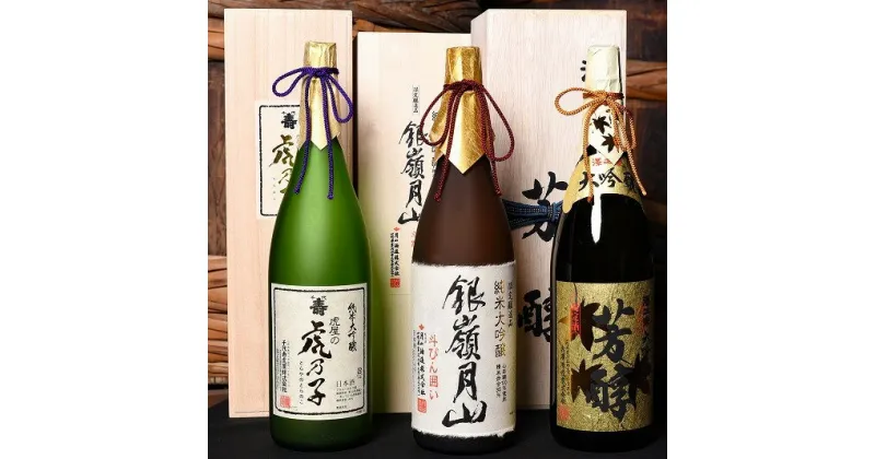 【ふるさと納税】 純米大吟醸 ・ 大吟醸 一升瓶 3本セット（1,800ml×3本） ／ お取り寄せ ご当地 特産 土産 地酒 日本酒 山形 晩酌 家飲み おうち時間 米 酒 蔵 詰め合わせ 詰合せ 飲みくらべ 千代寿虎屋 月山酒造 銀嶺月山 斗瓶 古澤酒造 澤正宗