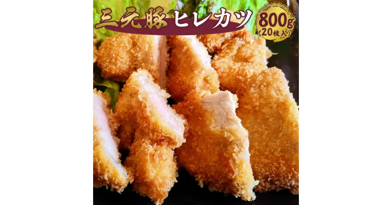 【ふるさと納税】飲食店御用達 プロも認める三元豚ヒレカツ 800g (20枚入り) 冷凍 とんかつ トンカツ サクサク衣付き 揚げるだけ 簡単調理 日東ベスト 冷凍食品 国内製造 ディナー パーティー用 晩ごはん