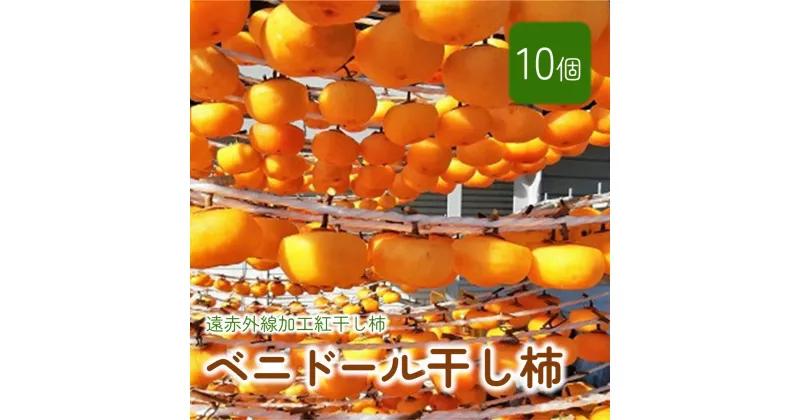 【ふるさと納税】ベニドール 干し柿 遠赤外線加工 紅干し柿 10個 和菓子 半田陸 山形県 上山市 0040-2308