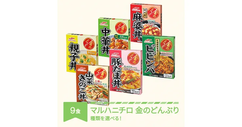 【ふるさと納税】レトルト マルハニチロ 金のどんぶり 丼ぶり 保存食 常温 9個 送料無料