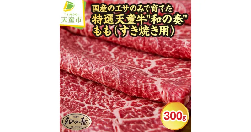 【ふるさと納税】 農林水産大臣賞受賞 特選 天童牛 ” 和の奏 ” もも ( すき焼き用 ) 300g国産 黒毛和牛 和牛 牛肉 ブランド牛 山形牛 国産飼料 ご家庭用 のし 贈答 お中元 お歳暮 お取り寄せ グルメ 冷凍 送料無料 なごみ農産 【 山形県 天童市 】