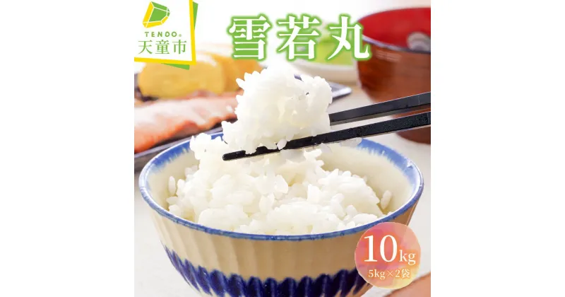 【ふるさと納税】 雪若丸 10kg 5kg×2袋令和6年産 新米 米 コメ こめ おこめ お米 精米 ブランド米 ごはん 白米 ご飯 おにぎり 弁当 5kg 袋 小分け 便利 おすそ分け お取り寄せ 食品 送料無料 【 山形県 天童市 】