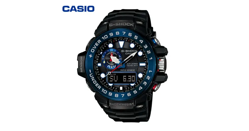 【ふるさと納税】 CASIO 腕時計 G-SHOCK GWN-1000B-1BJF腕時計 時計 ウォッチ カシオ CASIO Gショック ジーショック メンズ 男性 電波 タイドグラフ ソーラー 黒 ブラック 国内正規品 山形県 東根市