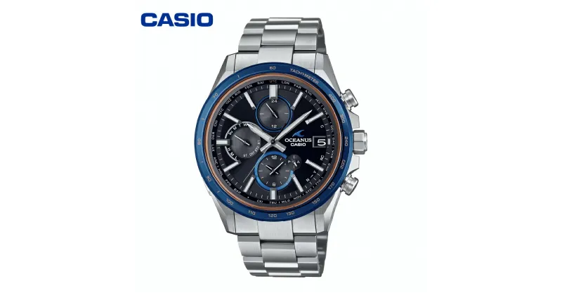 【ふるさと納税】CASIO腕時計 OCEANUS OCW-T4000D-1AJF腕時計 時計 ウォッチ カシオ CASIO マンタ Manta オシアナス メンズ 男性 電波 ソーラー 多針 アナログ シルバー 黒 ブラック 国内正規品 山形県 東根市