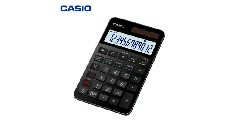 【ふるさと納税】カシオ 電卓 S100NB-BK ブラック CASIO 計算機 事務用品 卓上電卓 オフィス用品 スタイリッシュ おしゃれ かっこいい 山形県 東根市