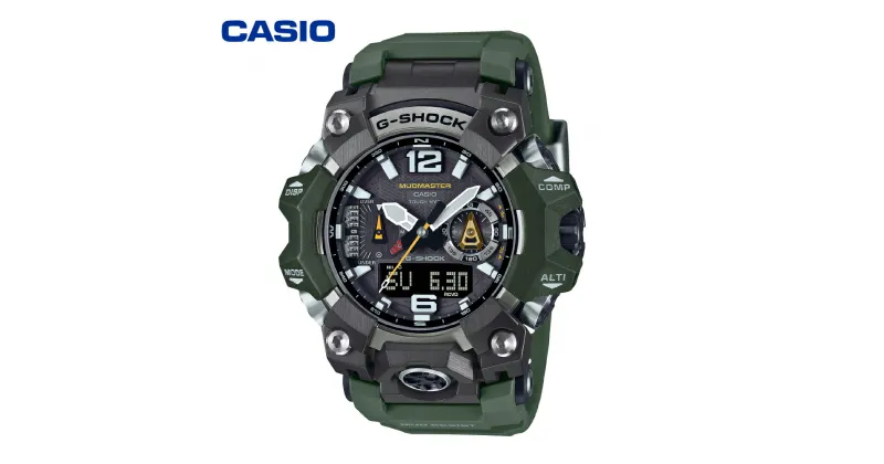 【ふるさと納税】CASIO 腕時計 G-SHOCK GWG-B1000-3AJF/ 腕時計 時計 ウォッチ カシオ CASIO Gショック ジーショック メンズ 男性 電波 ソーラー 緑 グリーン green アナデジ 国内正規品 山形県 東根市