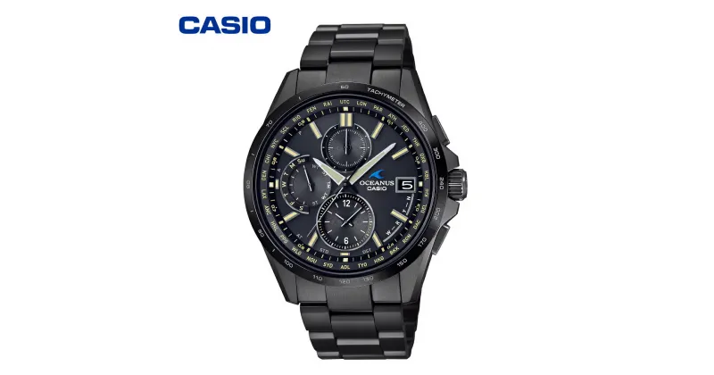 【ふるさと納税】CASIO 腕時計 OCEANUS OCW-T2600JB-1AJF/ 腕時計 時計 ウォッチ カシオ CASIO Classic オシアナス メンズ 男性 電波 ソーラー 多針 アナログ ブラック 黒 国内正規品 山形県 東根市