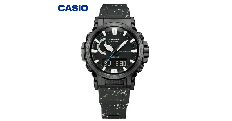 【ふるさと納税】【CASIO】PRO TREK PRW-61NJ-1JR 【日本自然保護協会コラボレーションモデル】/ 腕時計 時計 ウォッチ カシオ カジュアル アウトドア プロトレック メンズ 男性 電波 ソーラー 多針 アナログ ブラック 黒 国内正規品 山形県 東根市