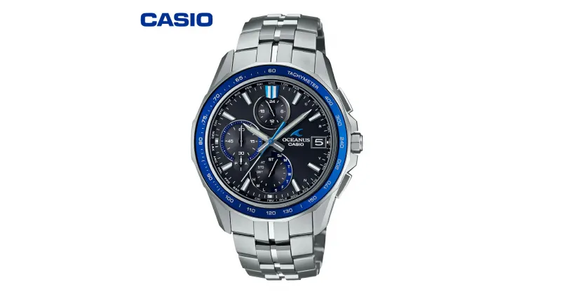 【ふるさと納税】CASIO OCEANUS OCW-S7000-1AJF/ 腕時計 時計 ウォッチ カシオ マンタシリーズ Manta オシアナス メンズ 男性 電波 ソーラー 多針 アナログ シルバー チタン コンパクト 国内正規品 山形県 東根市