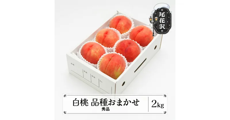 【ふるさと納税】先行予約 もも 白桃 秀品 品種おまかせ 約2kg (5～9玉) 化粧箱入 2025年産 令和7年産 送料無料 フルーツ 果物 ns-mohtx2※沖縄・離島への配送不可