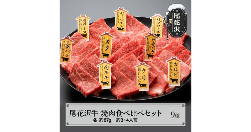 【ふるさと納税】焼肉食べ比べセット【最大3ヶ月待ち】 尾花沢牛 A4-5 9種 約3～4人前 牛肉 黒毛和牛 国産 送料無料 nj-og9ys