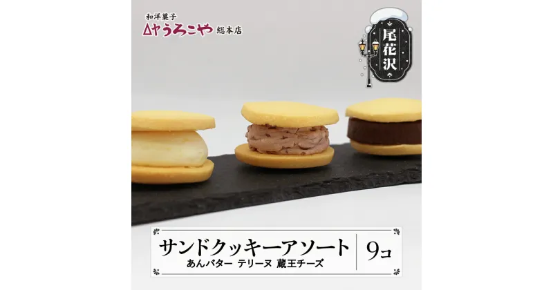 【ふるさと納税】 お菓子 スイーツ 洋菓子 サンドクッキーアソート 3種 ( あんバター 、 テリーヌ 、 蔵王チーズ 各1個入)×3箱 計9個 送料無料 us-swscs9