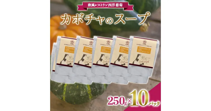 【ふるさと納税】 カボチャのスープ (250g×計10袋) 『欧風レストラン 西洋葡萄』 山形県 南陽市 [2007]