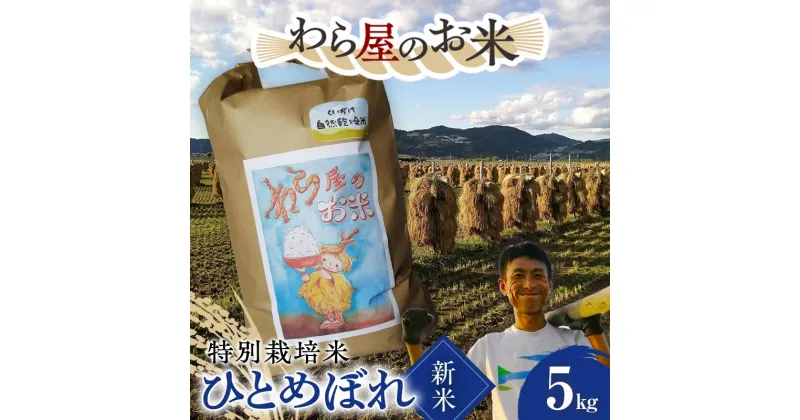 【ふるさと納税】 【令和6年産 新米 先行予約】 【わら屋のお米】 特別栽培米 ひとめぼれ 5kg 《令和6年10月下旬～発送》 『おがわ藁農園』 米 白米 精米 ご飯 農家直送 山形県 南陽市 [2070-R6]