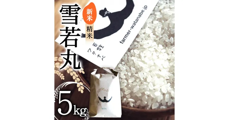 【ふるさと納税】【令和6年産 新米 先行予約】 特別栽培米 雪若丸 (精米) 5kg 《令和6年9月中旬～発送》 『最上園』 米 白米 ご飯 農家直送 山形県 南陽市 [1679-R6]