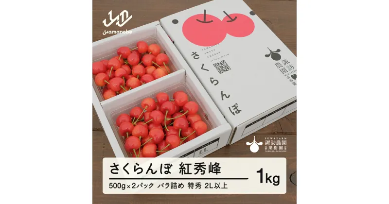 【ふるさと納税】 《先行予約》2025年 山形県産 さくらんぼ 紅秀峰 1kg(500g×2) バラ詰め(パック) 特秀 2L以上 2025年6月下旬から順次発送 F20A-528 ※沖縄・離島への配送不可