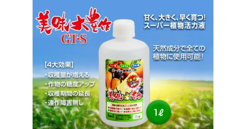 【ふるさと納税】 植物活力液 美味大豊作 GT-S 1L 肥料 園芸 野菜 花 作物 F21A-421