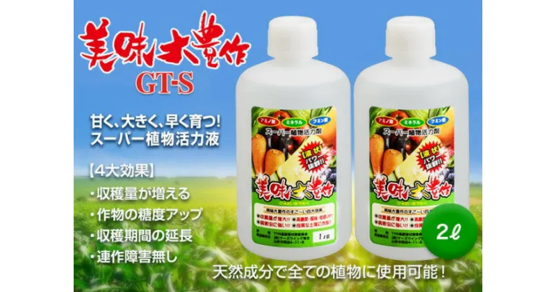 【ふるさと納税】 植物活力液 美味大豊作 GT-S 2L(1L×2個) 肥料 園芸 野菜 花 作物 F21A-422